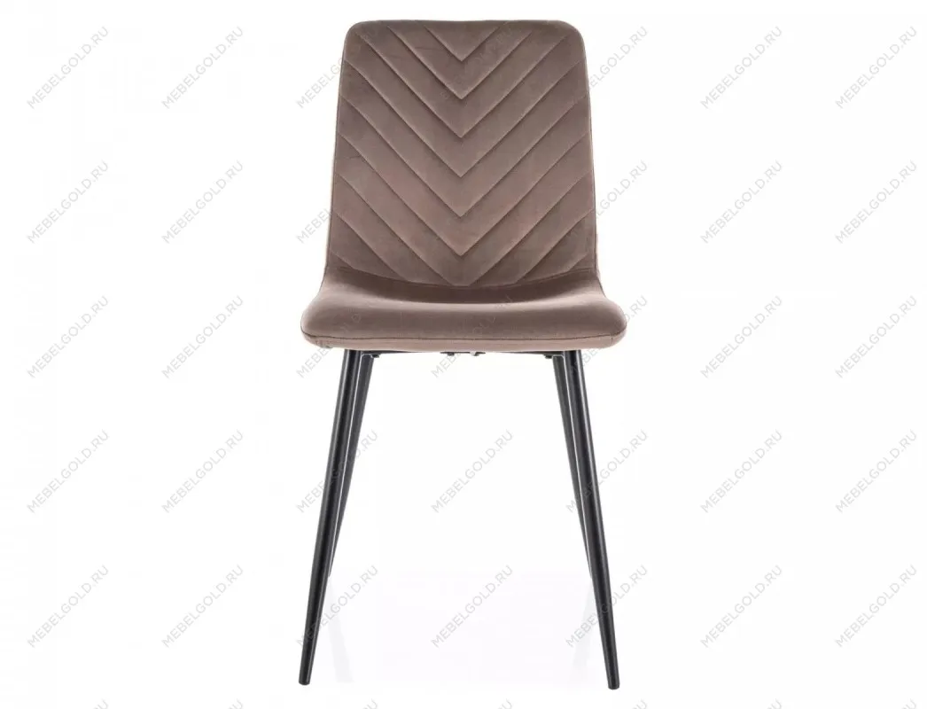 Стул кухонный Signal DAREN Velvet Bluvel 38 (капучино/черный) | изображение 1