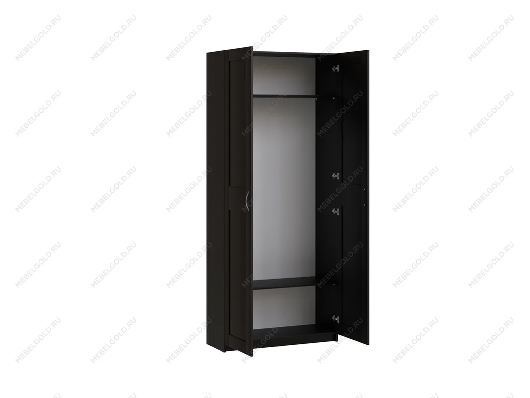 Шкаф МАКС двухдверный 100х38х233, ДСП, цвет Дуб Венге | изображение 2