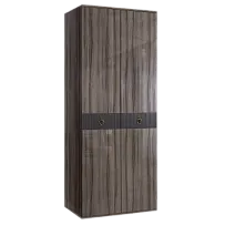 Шкаф 2-х дверный Римини СОЛО (Орех империя/Золото) РМШ2/2(s)