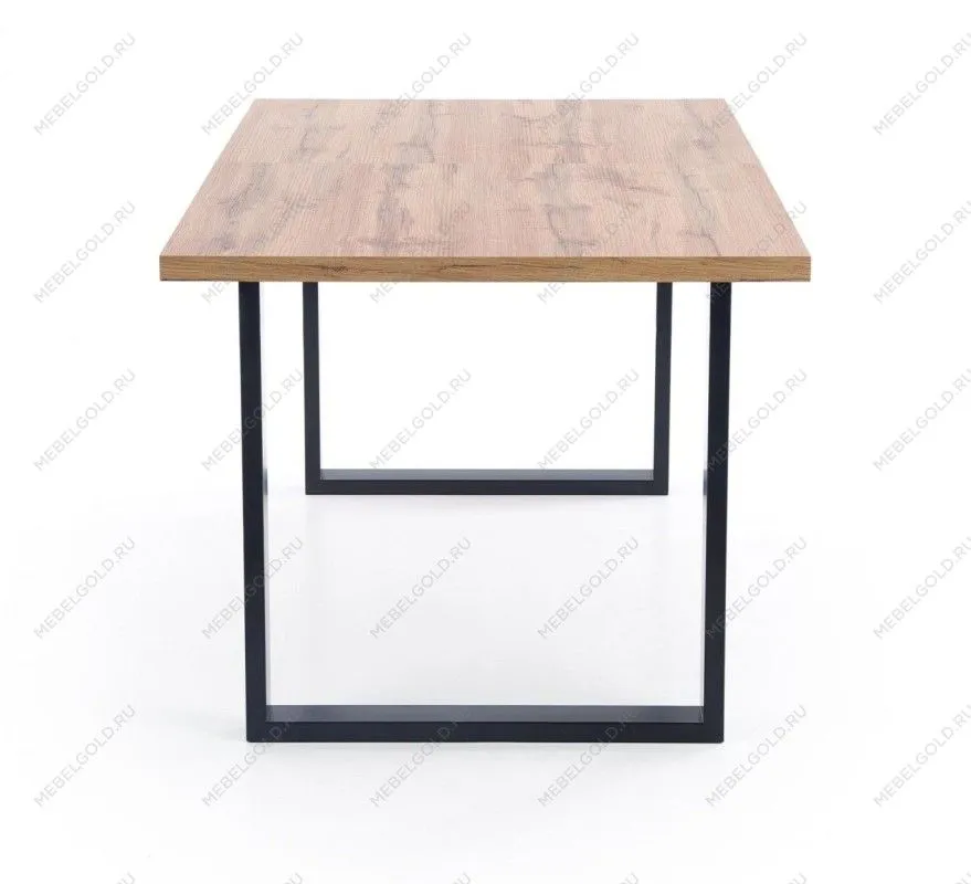 Стол обеденный Halmar VENOM 135/185 раскладной (дуб вотан/черный) | изображение 1