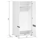 Шкаф Ацтека SZF2D/21/11 белый | изображение 5