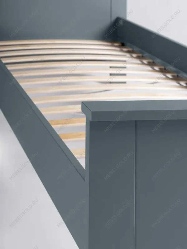 Кровать односпальная Сага, 90х200 см, темно-бирюзовая | изображение 7