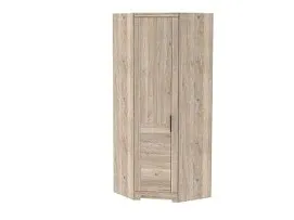 Шкаф угловой с глухой левой дверью, Юта (900*900*2300) Дуб Мария