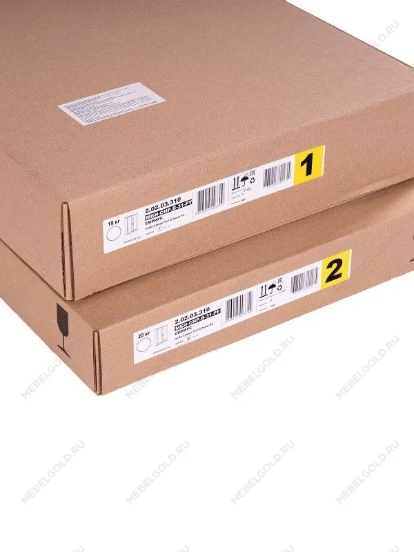 Тумба Сириус, 2 двери, 78х41х124 см, белая | изображение 9