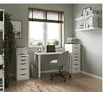 ИНГАР стол письменный ИКЕА / IKEA, 140x75, белый | изображение 3