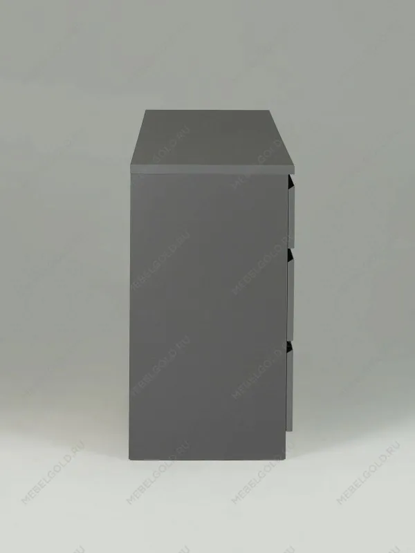 Комод Кастор, 6 ящиков, 129х40х71 см, серый | изображение 11