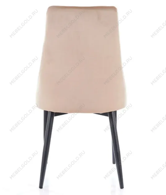 Стул кухонный Signal TRIX B VELVET (бежевый/черный) | изображение 3