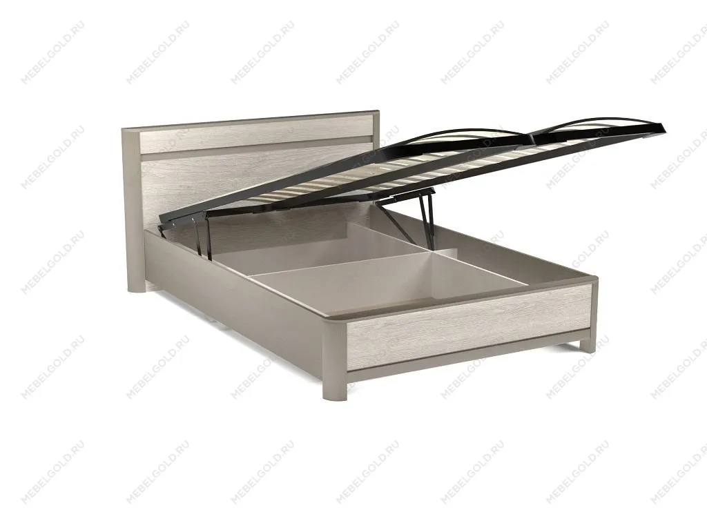 Кровать 1400 с подъемным механизмом, Лацио (1600*2164*900) Серый камень
