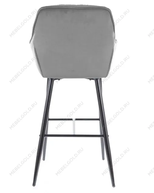 Барный стул Signal CHERRY H-1 VELVET (серый/черный) | изображение 4