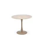 Стол обеденный Halmar TOLIO 90 (травертин/кашемир) | изображение 1