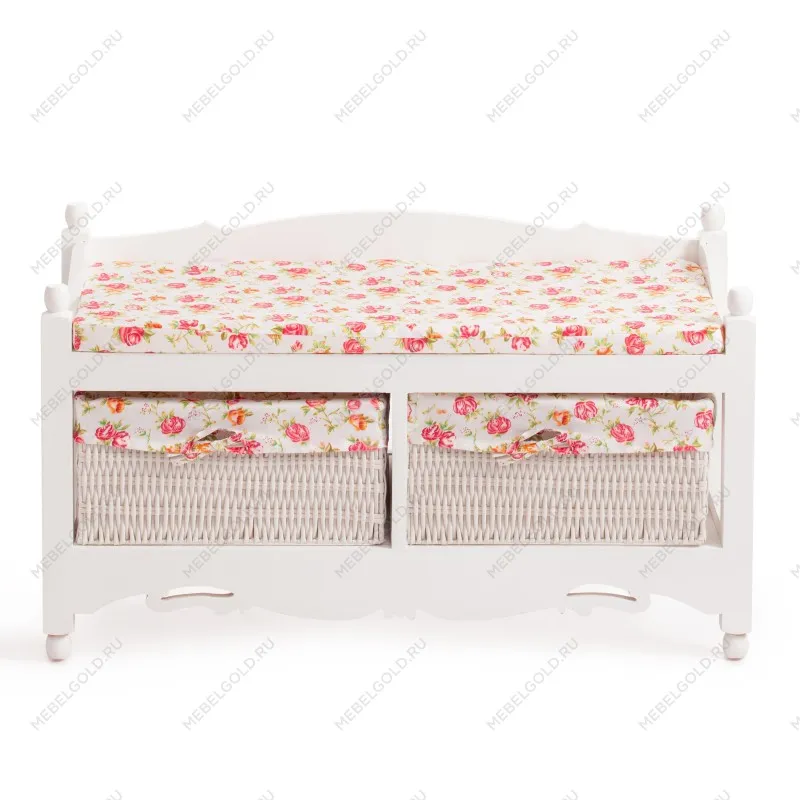 Обувница с 2-я корзинами Secret De Maison RIMI (mod.TT-BH003) Белый (White) | изображение 2