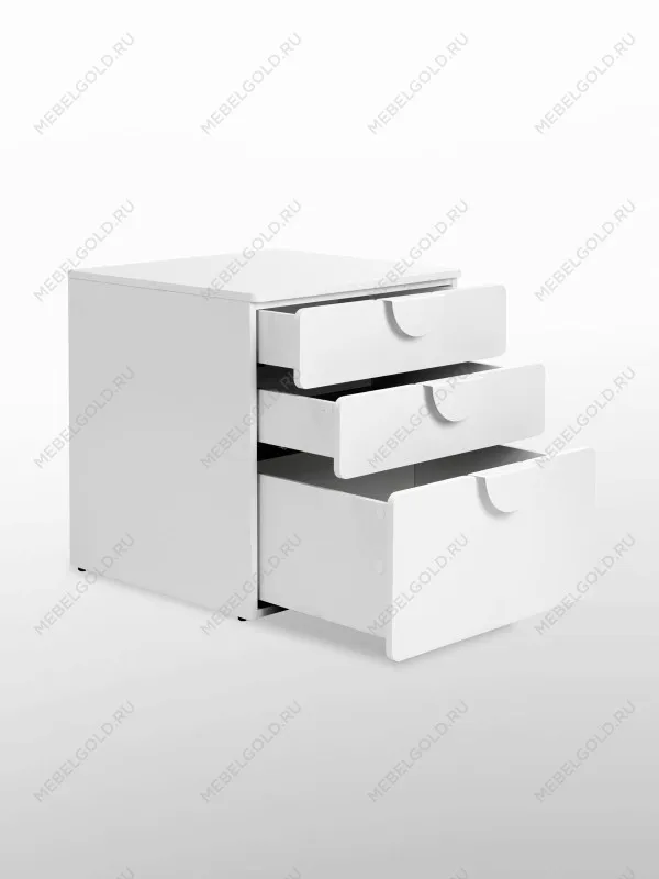 Комод Пикси, 3 ящика 60x57x60, белый (робкий подснежник) | изображение 20