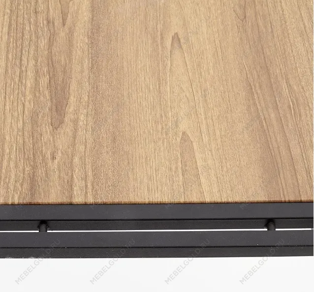 Комплект столовой мебели Halmar BOLIVAR (стол + 6 стульев, дуб золотой/черный) | изображение 3