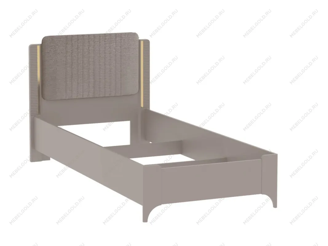 Кровать (каркас) 900 (Рогожка), Сиде (992*2082*964) Мокко, 12634 | изображение 1