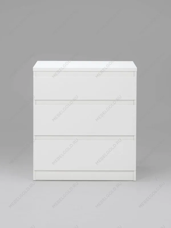 Комод Кастор, 3 ящика, 65х40х71 см, белый | изображение 10