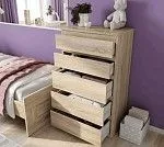 КАСТОР (KULLEN) комод ИКЕА / IKEA 5 ящиков сонома | изображение 6