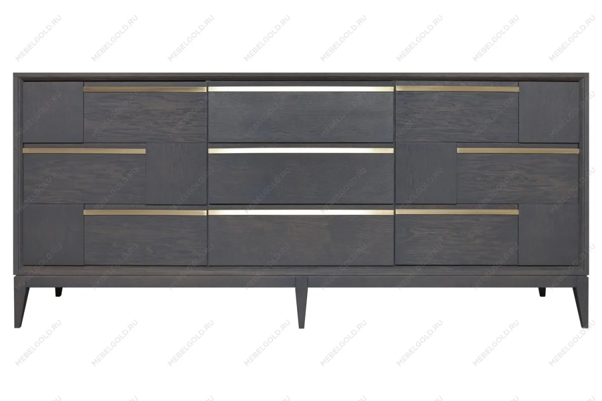 Комод большой Сидней, дуб графит