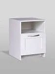 Тумба прикроватная Сириус, 1 ящик, 41х39х53 см, белая | изображение 4