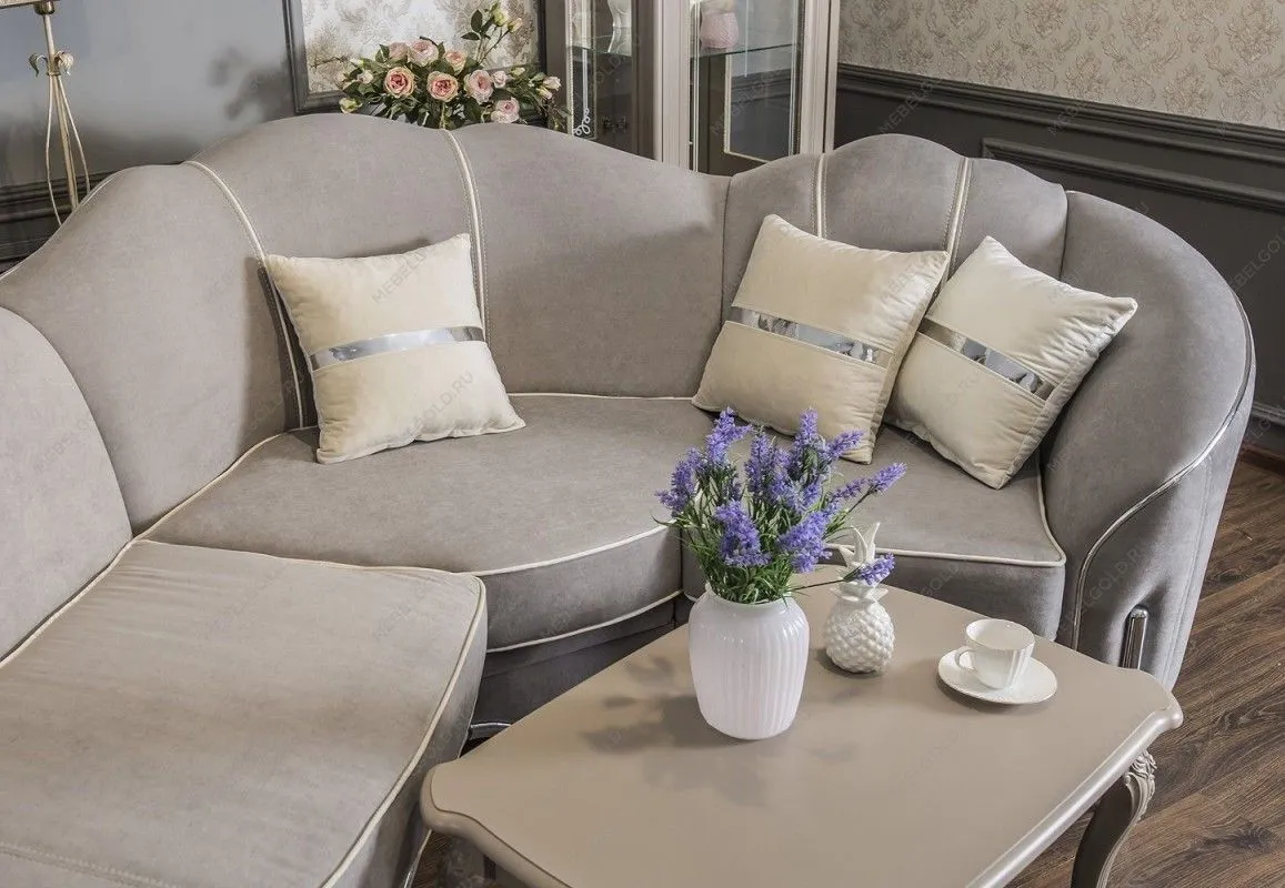 Диван Гравита угловой 2-у-1 серый серебро | изображение 2