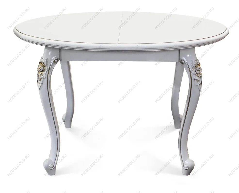 Стол Натали круглый белый глянец | изображение 2