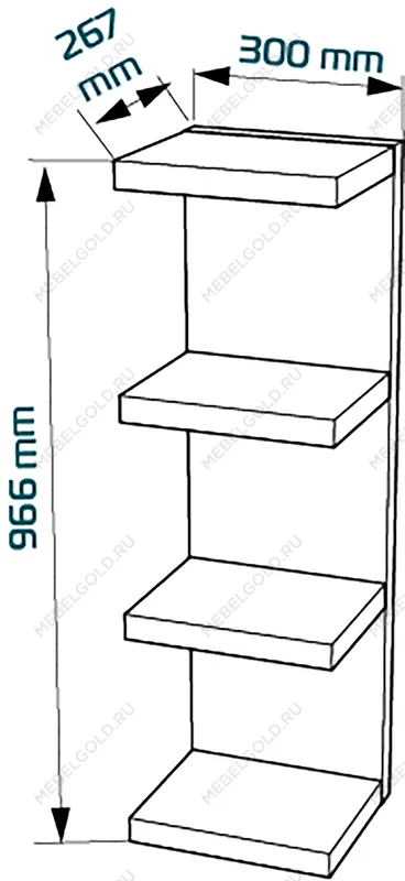 КАЛЛАКС / ФОРА Полка настенная ИКЕА / IKEA 100Е белая | изображение 3