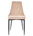 Стул кухонный Signal TRIX B VELVET (бежевый/черный) | изображение 2