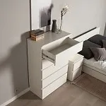 Комод ВАРМА, 5 ящиков, 80х123х40 см, эмаль белая | изображение 3