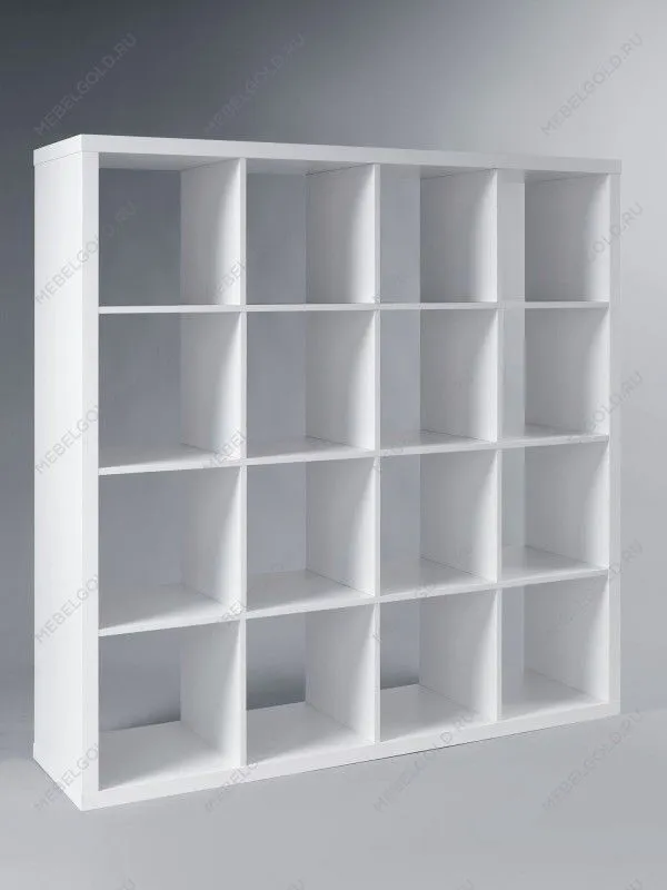 Стеллаж Фора, 16 полок, 147x147х38 см, белый | изображение 6