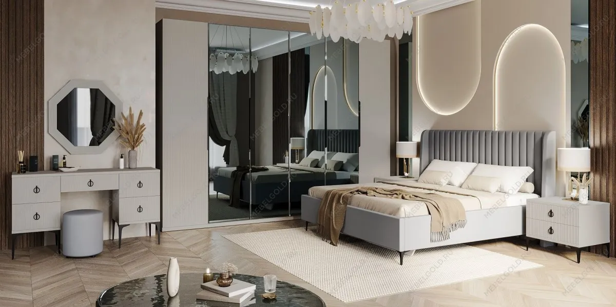 Кровать Стелла 180х200 светло серый камень | изображение 3