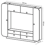 Стенка для гостиной iMEB черный глянец | изображение 3