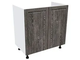 Стол под мойку 2-х дверный СМ-80, Грей (800*470*820) Шале Серебро, 21455