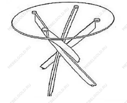 Стол круглый Шип-32 ноги белые (пластикТерра графит 1426/ЛДСП 32 мм/кромка серый) | изображение 1