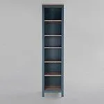 Стеллаж Сага, 50х42х215 см, темно-бирюзовый/ясень | изображение 4