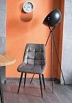 Стул кухонный Signal CHIC Velvet (серый/черный) | изображение 2