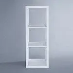 КАЛЛАКС / ФОРА Стеллаж ИКЕА / IKEA 3, с тремя открытыми ячейками, тамбурат, цвет белый | изображение 2