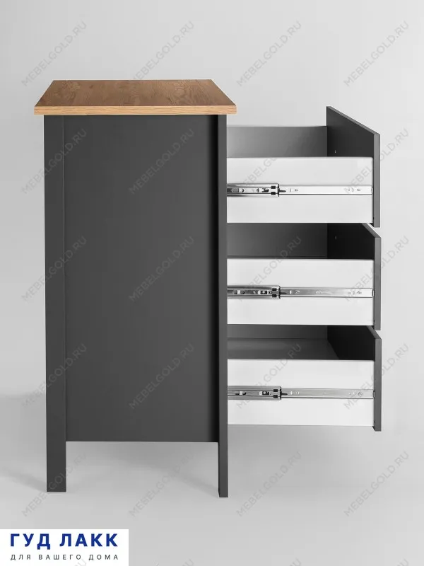 Комод Сага, 92х51х100 см, серый/ясень | изображение 8