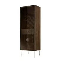 Витрина Bogemia Woodline Fi (Слоновая кость/Хром) БМВ1-1С