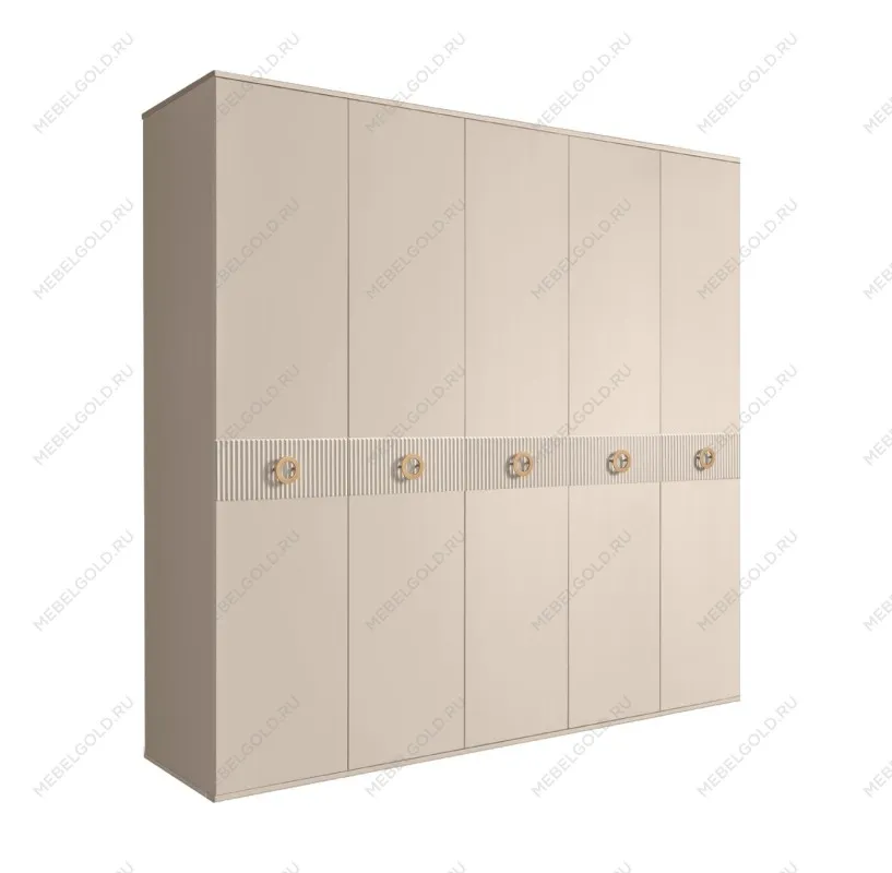 Шкаф 5-ти дв. Bogemia Fillini (Ваниль/Золото) БМШ2/5(Fi)