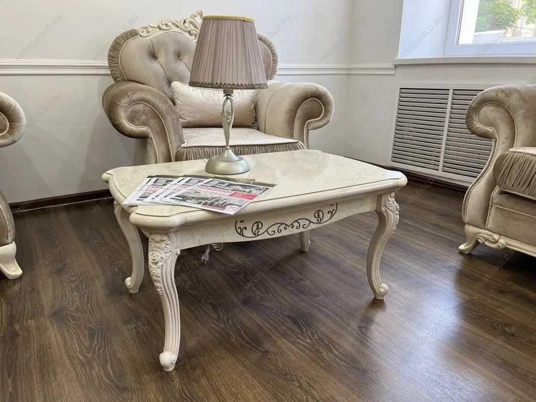 Столик прямоугольный Патрисия крем корень глянец | изображение 3