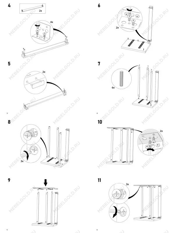 Комод Варма, 4 ящика, горизонтальный, 160х54х40 см, эмаль серая | изображение 14