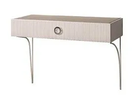 Стол туалетный (консоль) Bogemia Fillini (Слоновая кость) (Novabuk/Хром) БМСТ-1(FI)