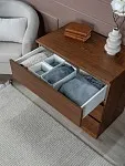 Комод Варма Прайм, 3 ящика, 80х77х48 см, шпон натурального дерева, ясень коричневый | изображение 6