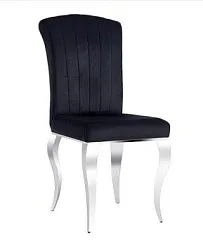 Стул кухонный Signal PRINCE Velvet Tap. 186 (черный/хром)