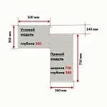 Угловой модуль гардероба МАКС, 50х36х233 см, белый | изображение 3