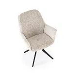 Стул кухонный Halmar K591 поворотный (светло-серый/черный) | изображение 4