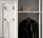 Шкаф с вешалкой Кентаки PPK/110P белый | изображение 2