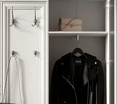 Шкаф с вешалкой Кентаки PPK/110P белый