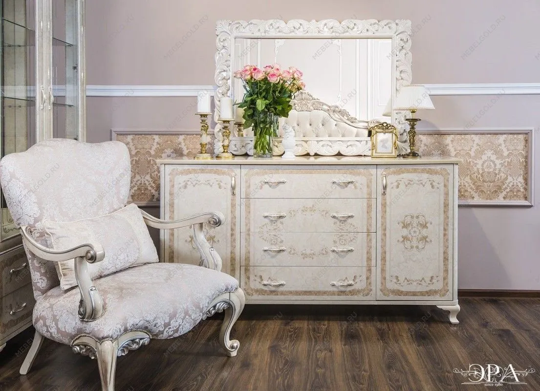 Комод Патрисия крем корень глянец (гостиная) | изображение 4