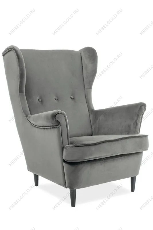Кресло Signal LORD Velvet Bluvel 14 (серый)