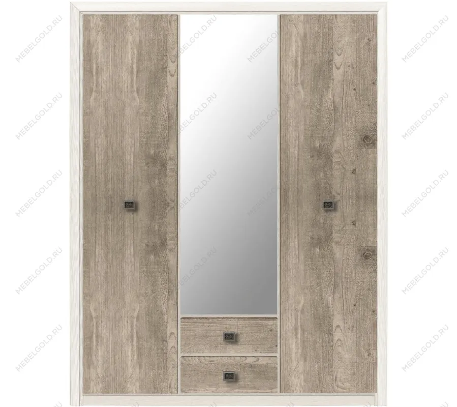 Шкаф платяной Коен SZF3D2S ясень снежный